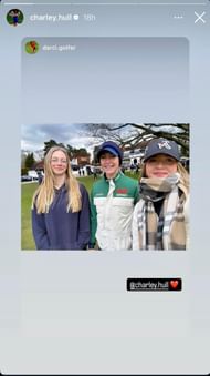 Charley Hull's Instagram story